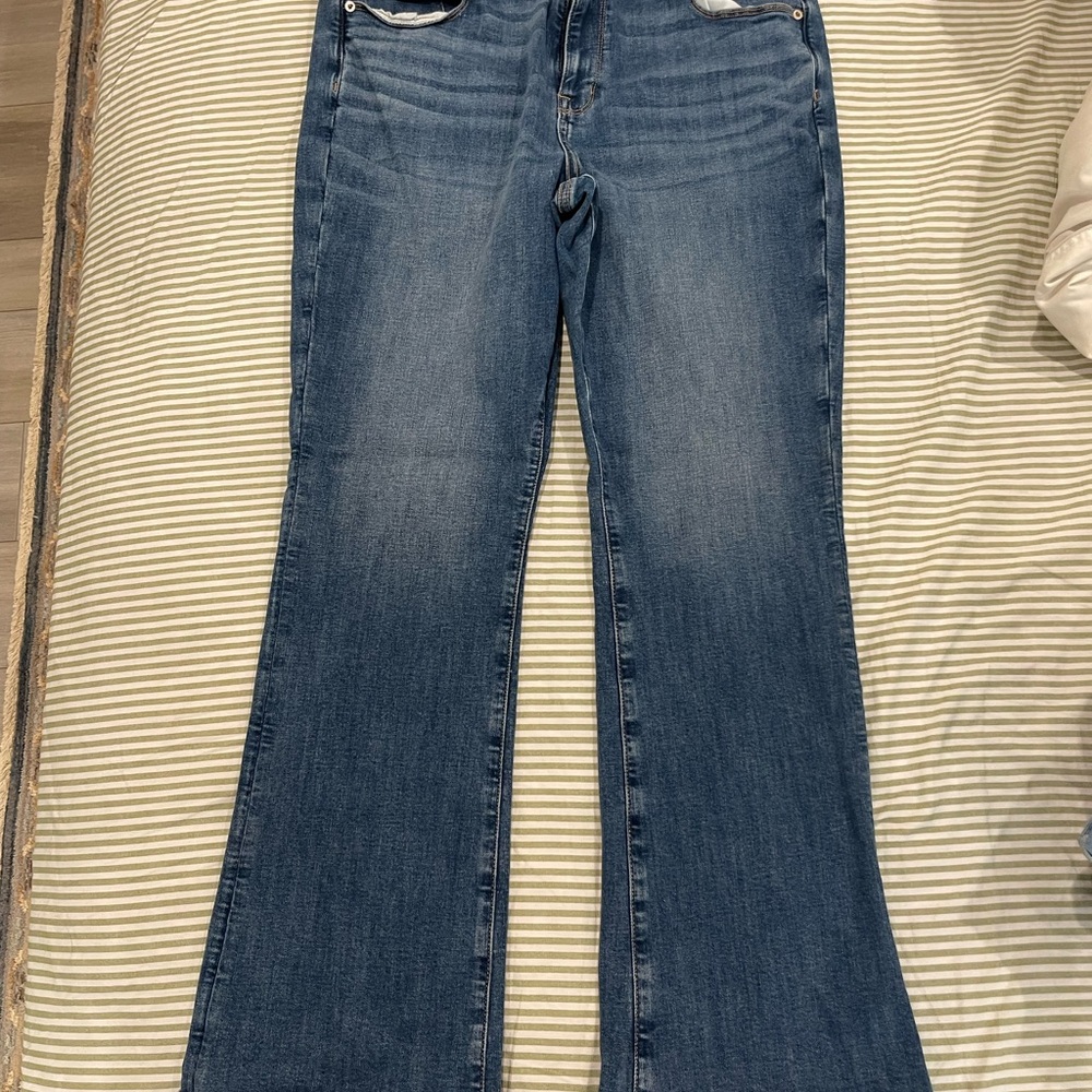 Women's Blue Flared Jeans